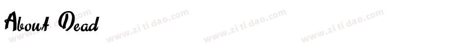 About Dead字体转换